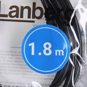 Lanberg CA-USBA-20CU-0018-BK USB kabelis 1,8m 2.0 USB A melns