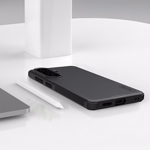 Nillkin Super Frosted Shield Pro magnētiskais MagSafe saderīgs maciņš priekš Samsung Galaxy S26 melns