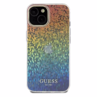 Guess IML Faceted Mirror Disco Iridescent viedtālruņa apvalks iPhone 14 / 15 / 13 - daudzkrāsains