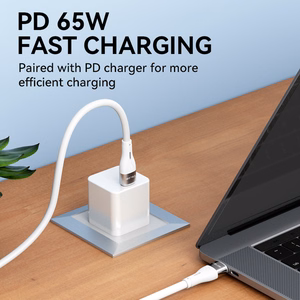 Wozinsky WSTCC1 USB-C / USB-C PD 65W kabelis 1 m garš - balts
