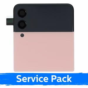 LCD displejs saderīgs ar Samsung F711 Z Flip3 (OUTER) ar rāmi / Rozā / (Service Pack)