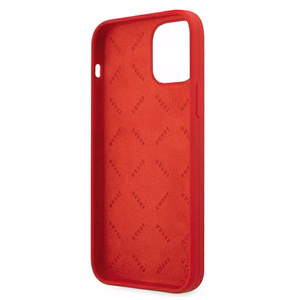Guess GUHCP12LLSPEWRE iPhone 12 Pro Max 6.7" sarkans/sarkans cietais apvalks Peonijas kolekcija