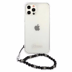 Guess GUHCP12LKPSBK iPhone 12 Pro Max 6.7" Transparent hardcase Black Pearl