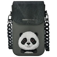 Nimmy Big Eyed Pet 2.0 Panda telefona soma - melns