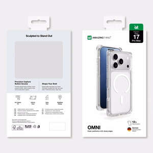AmazingThing Omni чехол для iPhone 17 Pro совместимый с MagSafe - прозрачный