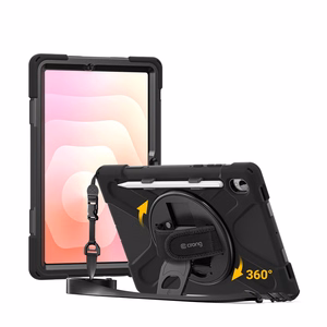 Crong Defender Plus – Rugged maciņš Samsung Galaxy Tab S11 11” (melns)