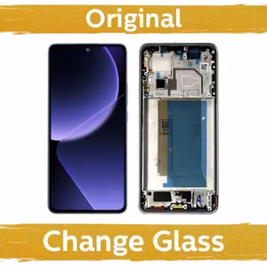 LCD ekrāns paredzēts Xiaomi 13T (13T Pro) ar rāmi / sudrabs / (Atjaunots: Ķīna)