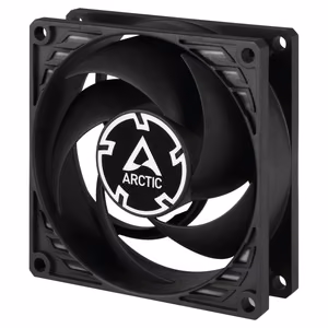 ARCTIC P8 PWM PST Pressure-Optimised Fan, 4-pin, 80mm, Melns