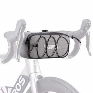 Rockbros TL001 ROAD TO SKY 1.9L ūdensizturīga velosipēda stūres soma - pelēka
