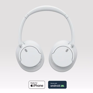 Sony WH-CH720 austiņas vadu un bezvadu galvasstienis zvaniem/mūzikai USB Type-C Bluetooth baltas