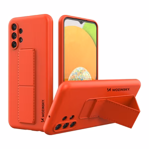 Wozinsky Kickstand Case silikona apvalks ar statīvu Samsung Galaxy A13 5G sarkans
