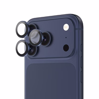 Benks rūdīts stikls DR Sapphire Lens Protector kamerai iPhone 17 Pro/17 Pro Max (3 lēcas) zils