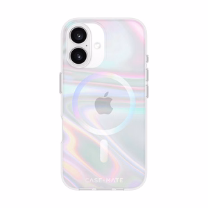 Case-Mate Soap Bubble MagSafe vāciņš ierīcei iPhone 16, zaigojošs