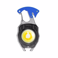 Mini lukturītis LED atslēgu piekariņš W5147 Type C ar 2 skrūvgrieža uzgaļiem zils