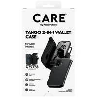 CARE by PanzerGlass Funkcionālais Tango 2in1 Maki apvalks Magnētiskais iPhone 17 - Melns