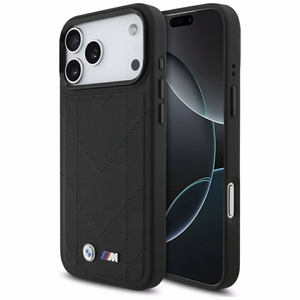 BMW M Quilted Logo MagSafe Чехол для iPhone 17 Pro Max - чёрный