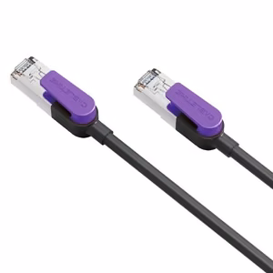 Cable Cat8 S/STP, 0.5m, black