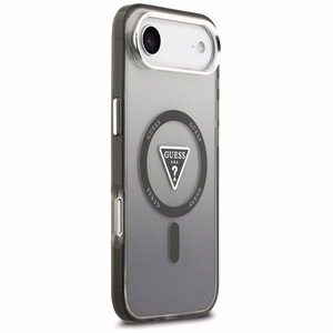 GUESS viedtālruņa apvalks IPHONE 17 Air, saderīgs ar MagSafe GUHMP17MHGTMLCGK (IML krāsu pāreja ar trīsstūra logotipu) melns