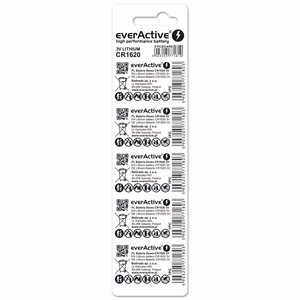 Litija baterija mini everActive CR1620 5 gab.