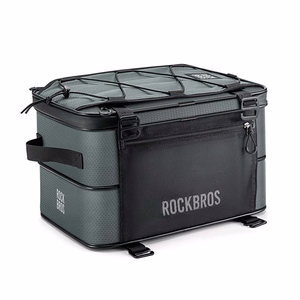 Rockbros A30 ROAD TO SKY saliekama 15–30 l velosipēda bagāžnieka soma – pelēka
