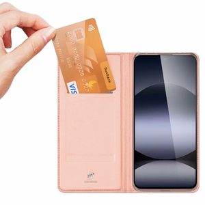 DUX DUCIS чехол-книжка SKIN PRO для REDMI NOTE 14 4G (163,25mm) розовый