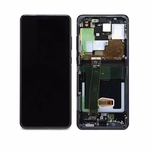 LCD ekrāns Samsung G988 S20 Ultra ar skārienjutīgo ekrānu un rāmi Cosmic Black oriģināls (service pack)