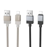 Kabelis USB A uz Lightning Hoco 2,4A 1 m X110 melns