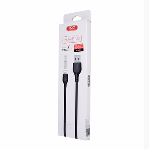 XO kabelis NB103 USB - Lightning 2,0 m 2,1A, melns