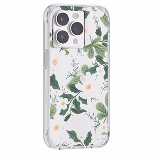 Rifle Paper Clear vāciņš ierīcei iPhone 14 Pro, ar “Willow” rakstu