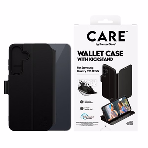 CARE by PanzerGlass maciņa tipa vāciņš Samsung Galaxy S26 FE, melns