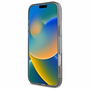 Karl Lagerfeld IML Metal Karl Head Magnētiskais viedtālruņa apvalks iPhone 16 Pro Max - melns