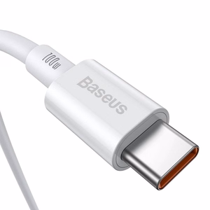 Baseus kabelis Superior PD USB-C - USB-C 1,0m balts 100W