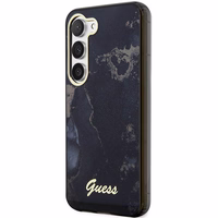 Guess GUHCS23MHTMRSK S23+ S916 melns/melns cietais apvalks Golden Marble Collection