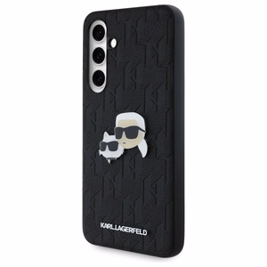 Karl Lagerfeld KLHCS24FEPGKLKCPK Sam S24 FE S721 melns/melns cietais apvalks Monogramma Karl&Chaoupette Galvas Piespraude