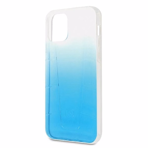 Mercedes Transparent Line viedtālruņa apvalks iPhone 12 / iPhone 12 Pro - zils