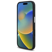 AMG silikona grafiskais magnētiskais viedtālruņa apvalks iPhone 16 - melns