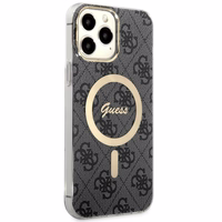 Guess GUHMP13XH4STK iPhone 13 Pro Max 6.7" melns/melns cietais apvalks 4G MagSafe