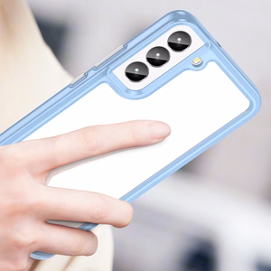 Outer Space Case для Samsung Galaxy S23+ чехол с гибкой рамкой синий