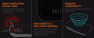 Ugly Rubber UMODEL apvalks iPhone 15 Pro 6,1" caurspīdīgs rozā