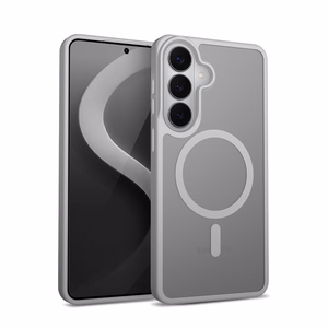 Crong Hybrid Matte Magnetic MagSafe vāciņš ierīcei Samsung Galaxy S26, pelēks