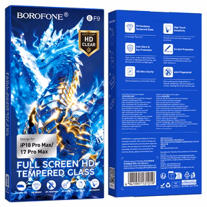 Borofone BF9 Armor rūdīts stikls ekrānam, HD, paredzēts iPhone 17e/16e/14/13/13 Pro, 10 gab.