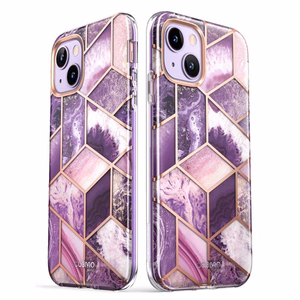 Supcase Cosmo viedtālruņa apvalks iPhone 14 Plus - rozā marmors