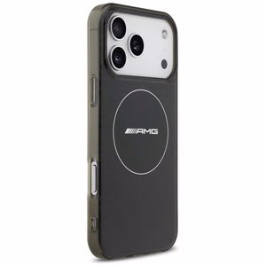 AMG двухслойный прозрачный дымчатый MagSafe чехол для iPhone 17 Pro Max - черный