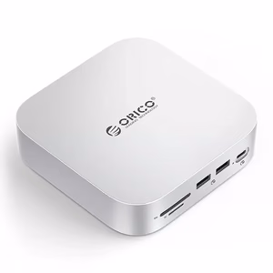 Orico MiniLink 9-in-1 dokstacija ar cietā diska nodalījumu - sudraba krāsā