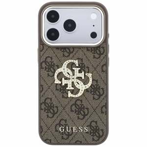 Maciņš IPHONE 18 Pro Max/17 Pro Max (Big Strass Logo 4G) (krāsa: brūna)