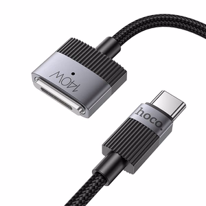 Kabelis USB C uz Mag3 Hoco 5A 140W magnētisks 1,8 m U141 melns