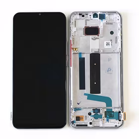 LCD screen Xiaomi Mi 10 Lite 5G ar touch screen ar frame Pelēks/Tarnish original (service pack)