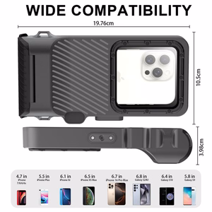 Tech-Protect IPX8 Pro Waterproof Phone Maciņš - pelēks and melns