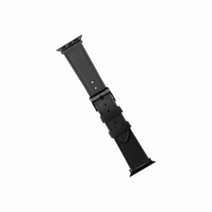 FIXED FIXLST-434-BK – ādas pulksteņa siksniņa, 42/44/45/46/49 mm, Apple Watch, melns