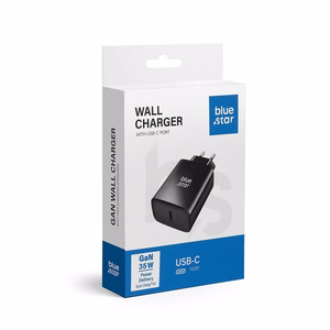 Blue Star TFB-TC-35WPD 35W USB-C QC 4.0 / PD 3A lādētājs, melns